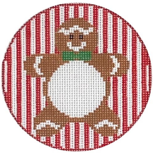Gingerbread Boy Monogram Round