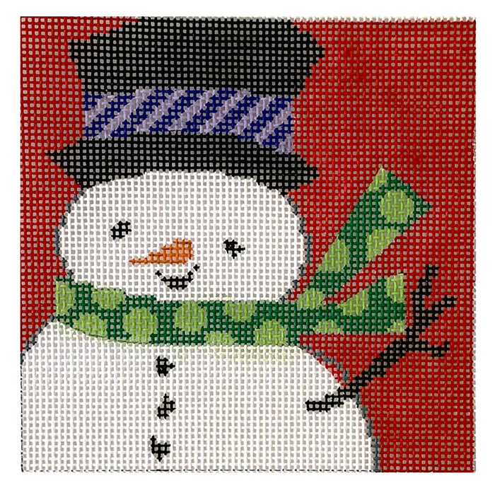 Retro Snowman Ornament