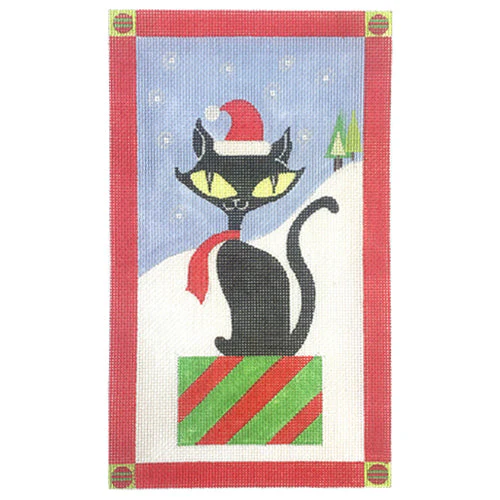 Santa Kitty on Present