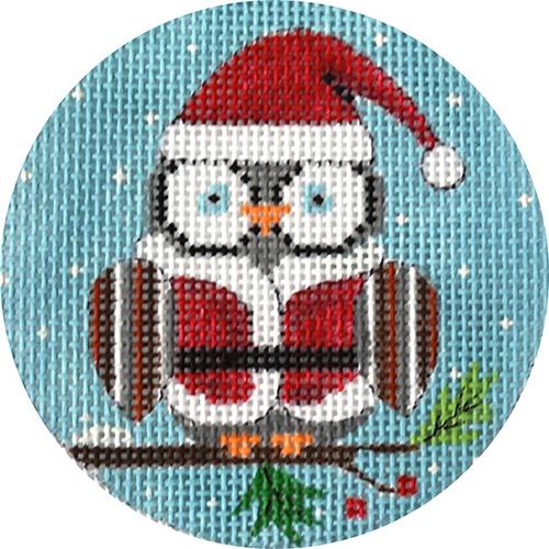 Santa Owl Ornament