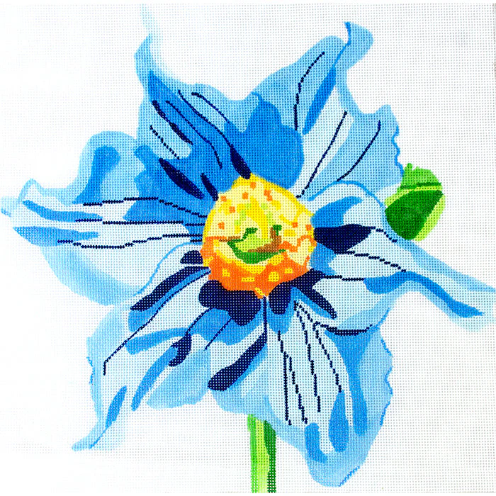 Simple Flowers 14" Blue Poppy
