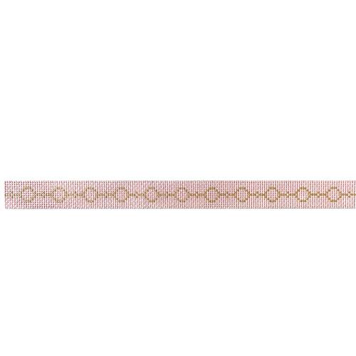 Slim Cuff - Gold Circles on Light Pink