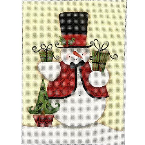 Snowman with Red Vest