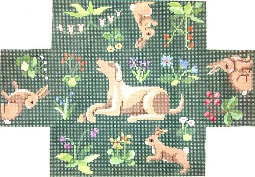 Cluny Rabbits and Hound Brick Cover