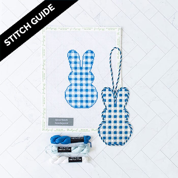 Stitch Guide - Gingham Bunny - Blue