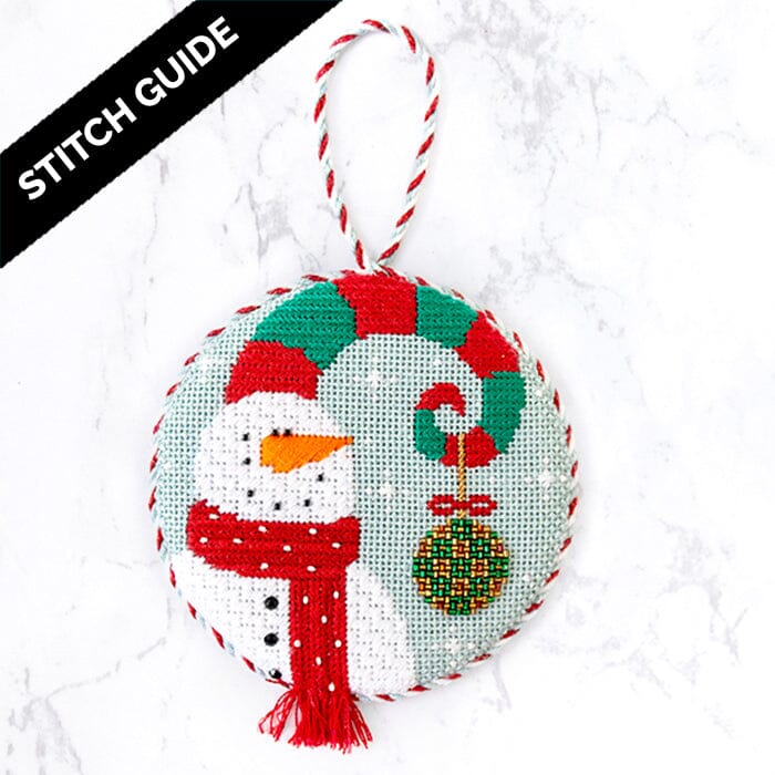 Stitch Guide - Spiral Snowman Round