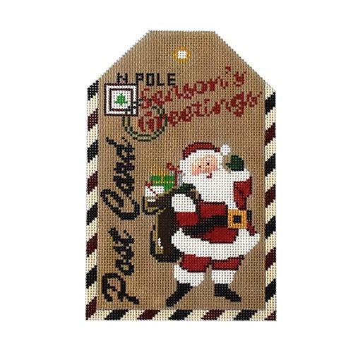 Gift Tag - Season's Greeting Santa