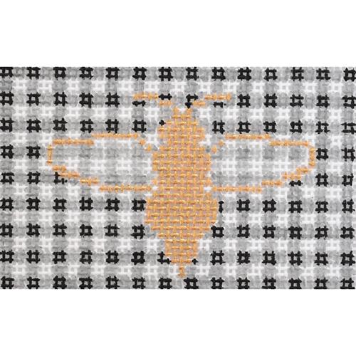 Bee and Black Gingham Wallet Insert