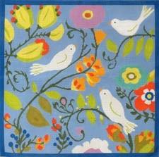Birds and Jewel Flowers