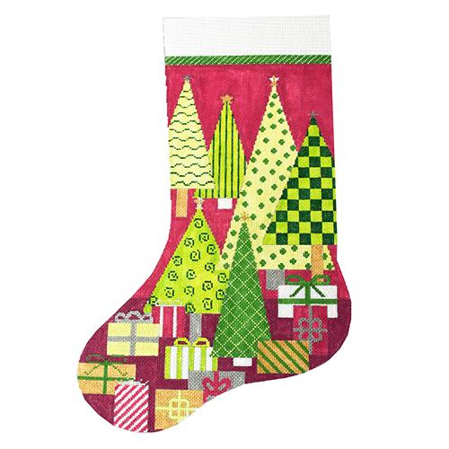 Oh Christmas Tree - Pink Stocking