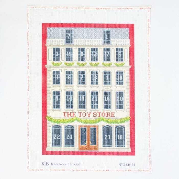 Toy Store Advent Calendar Backdrop and Windows
