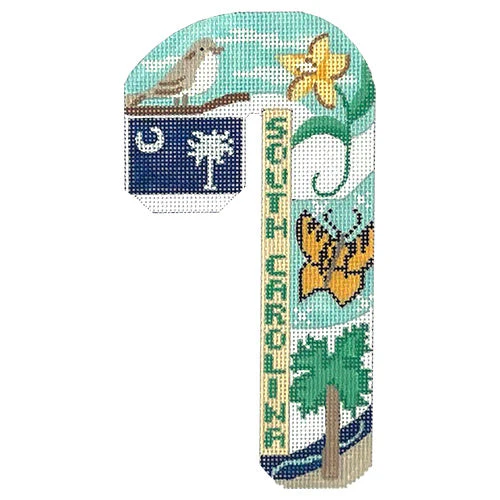Travel Candy Cane - South Carolina
