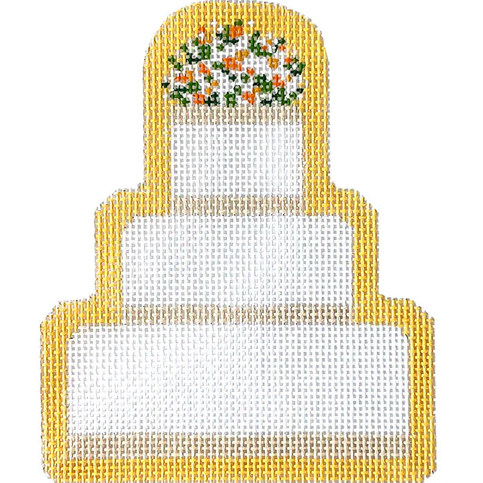 Abby Wedding Cake on Yellow